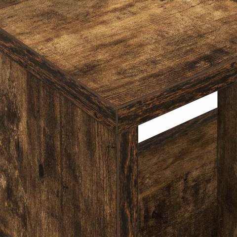 REGAŁ NA GAZETY DĄB WĘDZONY 68,5X 30X 45CM