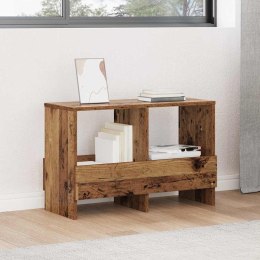 REGAŁ NA GAZETY STARE DREWNO 68,5X 30X 45CM