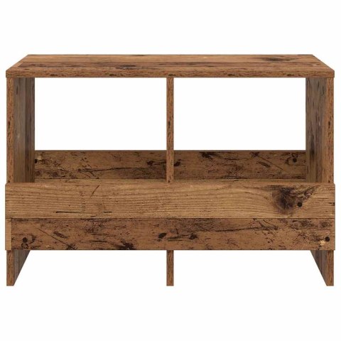 REGAŁ NA GAZETY STARE DREWNO 68,5X 30X 45CM