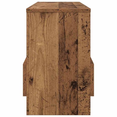 REGAŁ NA GAZETY STARE DREWNO 68,5X 30X 45CM