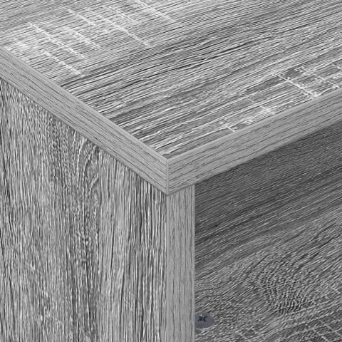 STOLIK BOCZNY Z KÓŁKAMI SZARY SONOMA 50,5X 50X 30CM