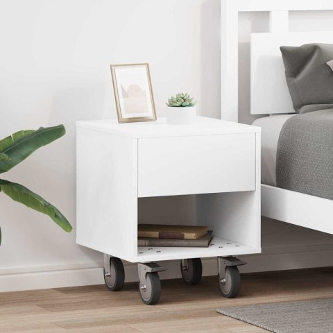 STOLIK NOCNY 2 PCS BIAŁY 40,5X 40X 48CM