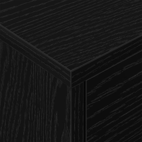 STOLIK NOCNY 2 PCS CZARNY DĄB 40,5X 40X 48CM