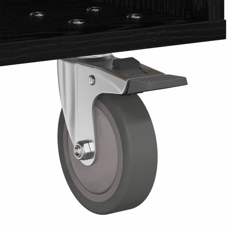 STOLIK NOCNY CZARNY DĄB 40,5X 40X 48CM