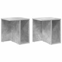 STOLIK KOŃCOWY 2 PCS BETONOWY SZARY 37X 32X 40CM