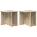 STOLIK KOŃCOWY 2 PCS DĄB SONOMA 37X 32X 40CM