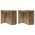 STOLIK KOŃCOWY 2 PCS DĄB RZEMIEŚLNICZY 37X 32X 40CM
