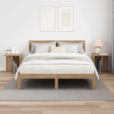 STOLIK KOŃCOWY 2 PCS DĄB RZEMIEŚLNICZY 37X 32X 40CM