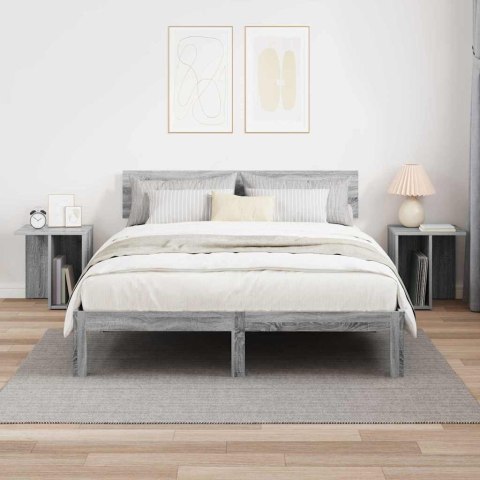 STOLIK KOŃCOWY 2 PCS SZARY SONOMA 37X 32X 40CM