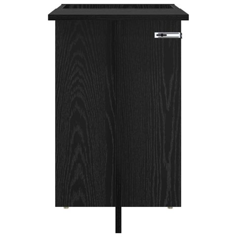 STOLIK KOŃCOWY CZARNY DĄB 35X 40X 55CM