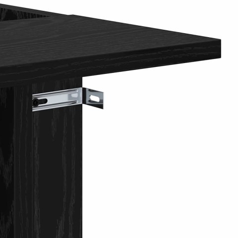 STOLIK KOŃCOWY CZARNY DĄB 35X 40X 55CM