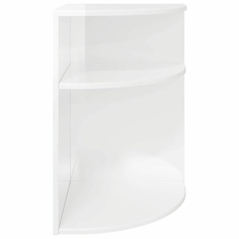 STOLIK KOŃCOWY POŁYSK BIAŁY 39,7X 39,7X 60CM