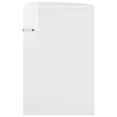 STOLIK KOŃCOWY POŁYSK BIAŁY 39,7X 39,7X 60CM