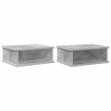 STOLIK NOCNY 2 PCS BETONOWY SZARY 40X 31X 15CM