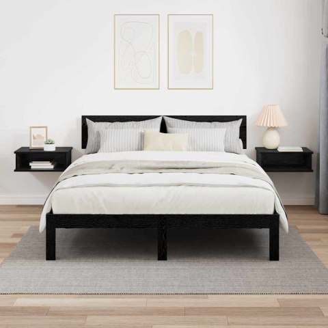 STOLIK NOCNY 2 PCS CZARNY DĄB 40X 31X 15CM