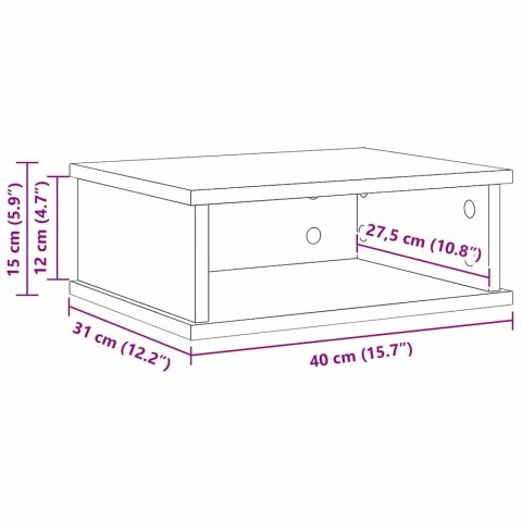 STOLIK NOCNY 2 PCS DĄB SONOMA 40X 31X 15CM