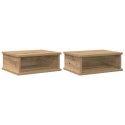 STOLIK NOCNY 2 PCS DĄB RZEMIEŚLNICZY 40X 31X 15CM