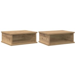 STOLIK NOCNY 2 PCS DĄB RZEMIEŚLNICZY 40X 31X 15CM