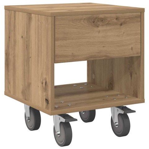 STOLIK NOCNY 2 PCS DĄB RZEMIEŚLNICZY 40,5X 40X 48CM