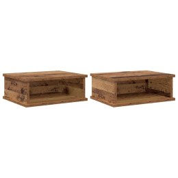STOLIK NOCNY 2 PCS STARE DREWNO 40X 31X 15CM