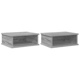 STOLIK NOCNY 2 PCS SZARY SONOMA 40X 31X 15CM