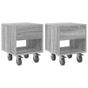 STOLIK NOCNY 2 PCS SZARY SONOMA 40,5X 40X 48CM