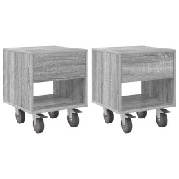 STOLIK NOCNY 2 PCS SZARY SONOMA 40,5X 40X 48CM