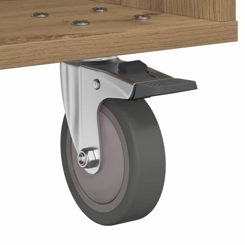 STOLIK NOCNY DĄB RZEMIEŚLNICZY 40,5X 40X 48CM