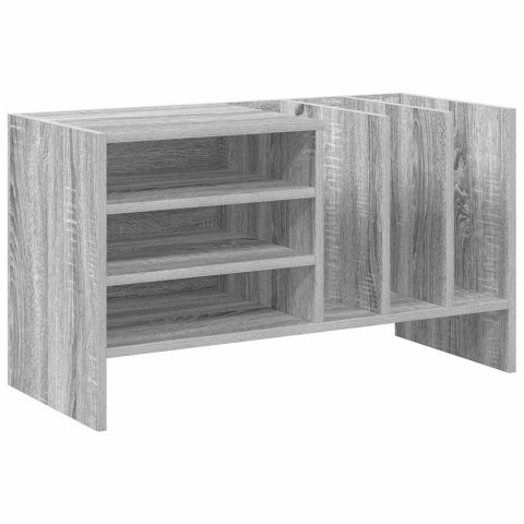 SZAFKA NA PŁYTY WINYLOWE Z PÓŁKĄ SZARY SONOMA 78,5X 35X 45CM