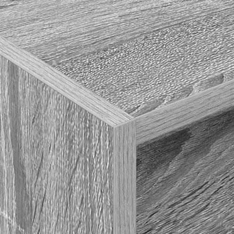 SZAFKA NA PŁYTY WINYLOWE Z PÓŁKĄ SZARY SONOMA 78,5X 35X 45CM