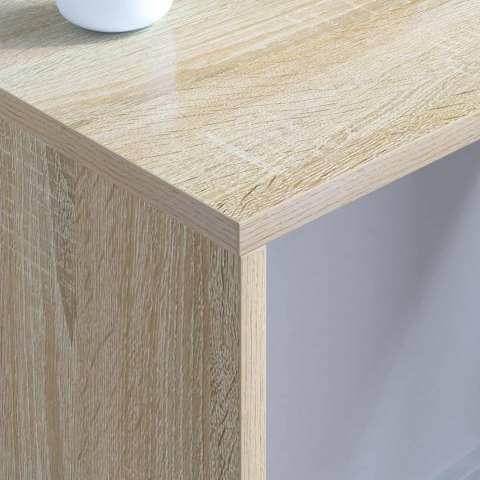 BIURKO MONTOWANE NA ŚCIANIE DĄB SONOMA 80X45X30CM