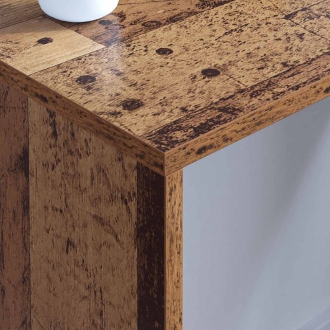 BIURKO MONTOWANE NA ŚCIANIE STARE DREWNO 80X45X30CM