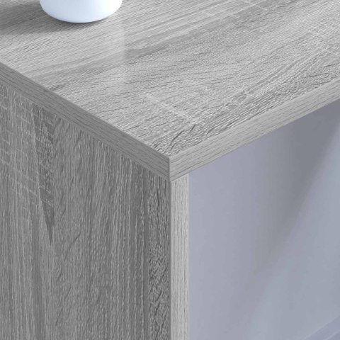 BIURKO MONTOWANE NA ŚCIANIE SZARY SONOMA 80X45X30CM