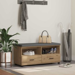 ŁAWKA W PRZEDPOKOJU DĄB RZEMIEŚLNICZY 100X 38X 46CM