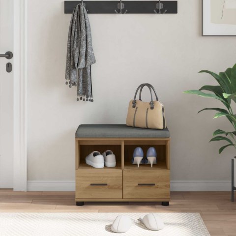 ŁAWKA W PRZEDPOKOJU DĄB RZEMIEŚLNICZY 60X 38X 46CM