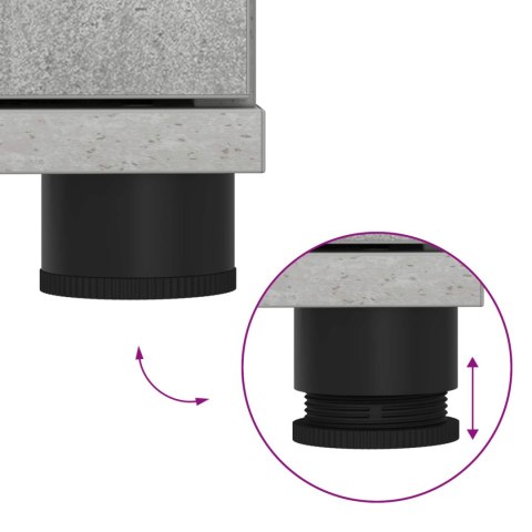 ŁAWKA W PRZEDPOKOJU Z PODUSZKĄ BETONOWY SZARY 100X 38X 46CM