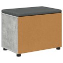 ŁAWKA W PRZEDPOKOJU Z PODUSZKĄ BETONOWY SZARY 60X 38X 46CM