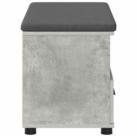 ŁAWKA W PRZEDPOKOJU Z PODUSZKĄ BETONOWY SZARY 80X 38X 46CM