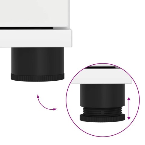 ŁAWKA W PRZEDPOKOJU Z PODUSZKĄ BIAŁY 100X 38X 46CM