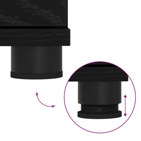 ŁAWKA W PRZEDPOKOJU Z PODUSZKĄ CZARNY DĄB 100X 38X 46CM