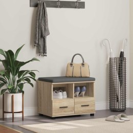 ŁAWKA W PRZEDPOKOJU Z PODUSZKĄ DĄB SONOMA 60X 38X 46CM