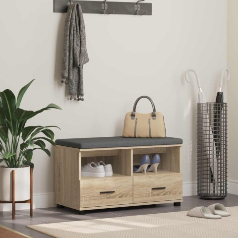 ŁAWKA W PRZEDPOKOJU Z PODUSZKĄ DĄB SONOMA 80X 38X 46CM