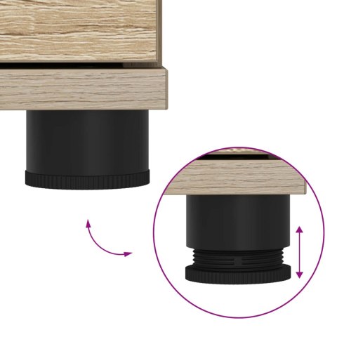 ŁAWKA W PRZEDPOKOJU Z PODUSZKĄ DĄB SONOMA 80X 38X 46CM