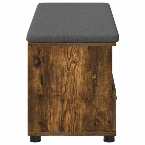 ŁAWKA W PRZEDPOKOJU Z PODUSZKĄ DĄB WĘDZONY 100X 38X 46CM