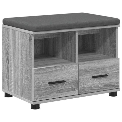 ŁAWKA W PRZEDPOKOJU Z PODUSZKĄ SZARY SONOMA 60X 38X 46CM