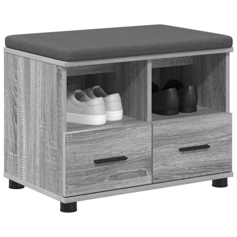 ŁAWKA W PRZEDPOKOJU Z PODUSZKĄ SZARY SONOMA 60X 38X 46CM