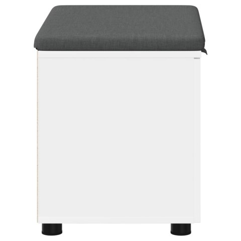 ŁAWKA W PRZEDPOKOJU Z PODUSZKĄ Z DRZWIAMI BIAŁY 60X 38X 46CM