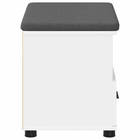 ŁAWKA W PRZEDPOKOJU Z PODUSZKĄ Z SZUFLADĄ BIAŁY 60X 38X 46CM