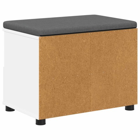 ŁAWKA W PRZEDPOKOJU Z PODUSZKĄ Z SZUFLADĄ BIAŁY 60X 38X 46CM