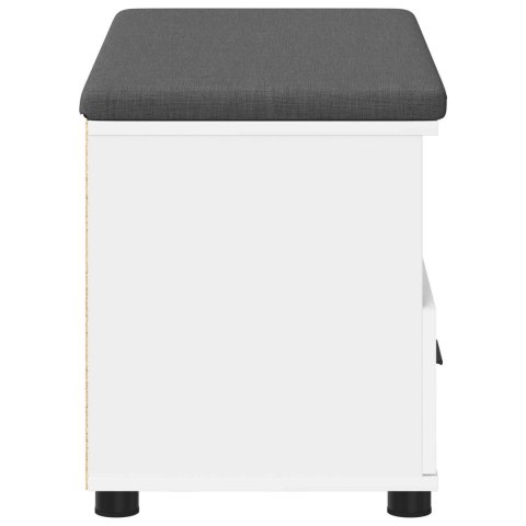 ŁAWKA W PRZEDPOKOJU Z PODUSZKĄ Z SZUFLADĄ BIAŁY 80X 38X 46CM